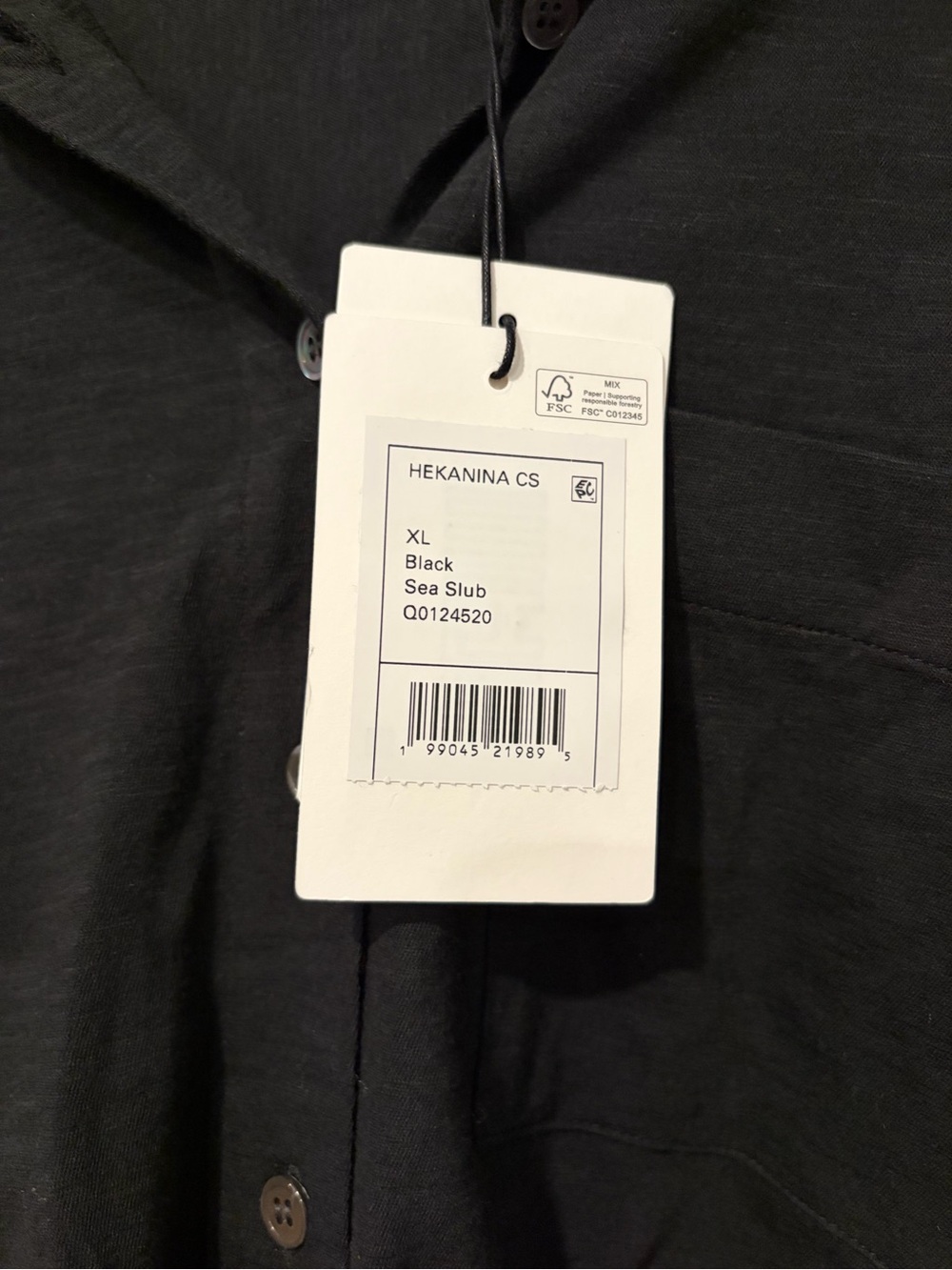 Theory Black Short-Sleeve Button-Down Tie-Front Shirt - Picture 2 of 5